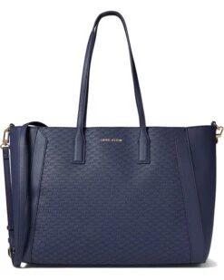 Anne Klein Embossed Logo Work Tote With Laptop Sleeve | Handbags